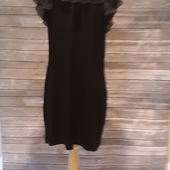 White House Black Market Sz XL Black Dress - Picture 2 of 3